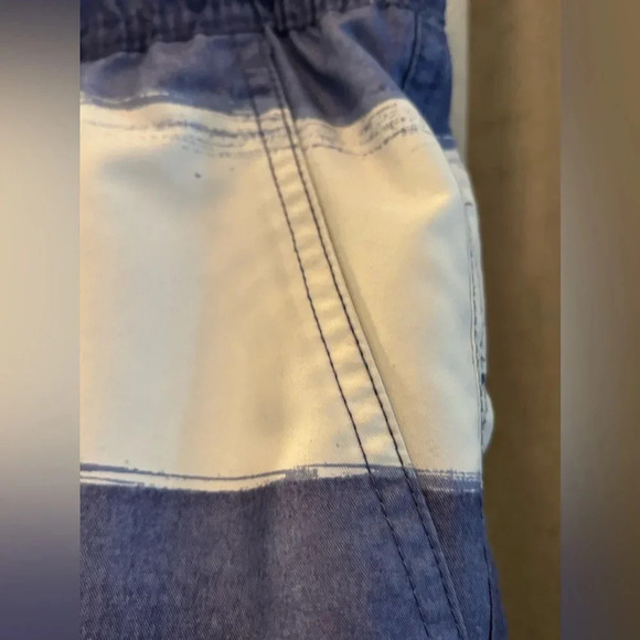 American Eagle, AE 5.5" Striped Swim Trunk, Men’s Size M, Blue and White Stripe - Picture 4 of 6